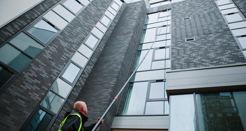 Ladderless Reach & Wash Window Cleaning in Manchester and the Northwest - HCS Cleaning Services