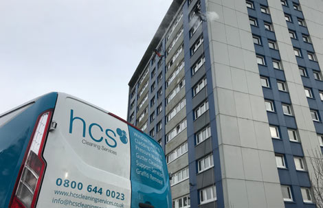 Abseil Cladding Cleaning in Preston - HCS Cleaning Services