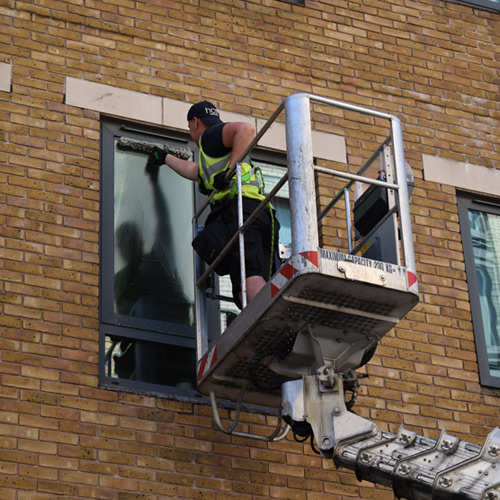High Level Abseil Window Cleaning in Manchester and the North West