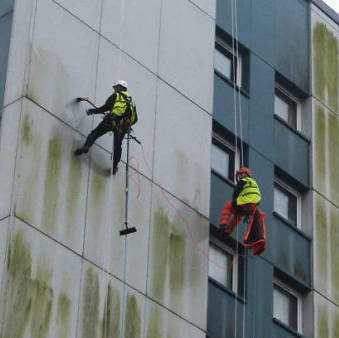 Abseil Window & Cladding Cleaning in Manchester